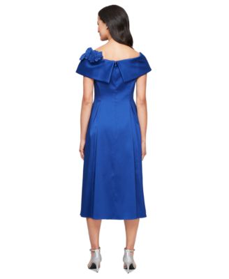 Women's Floral-Appliqué Midi Dress