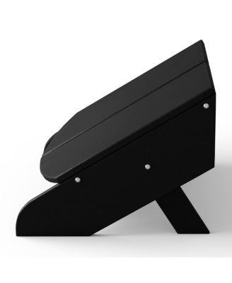 Modern HDPE Plastic Folding Patio Adirondack Ottoman