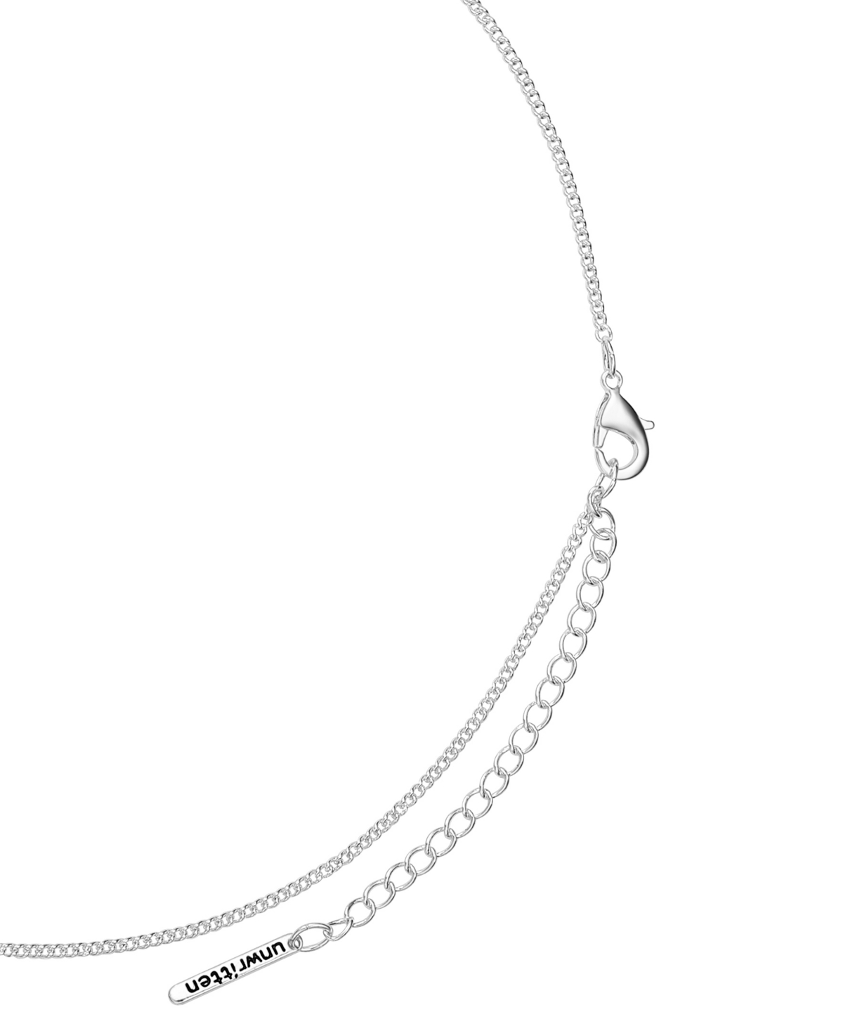 Unwritten Cubic Zirconia Crystal Faith Heart Pendant Necklace In Two Tone