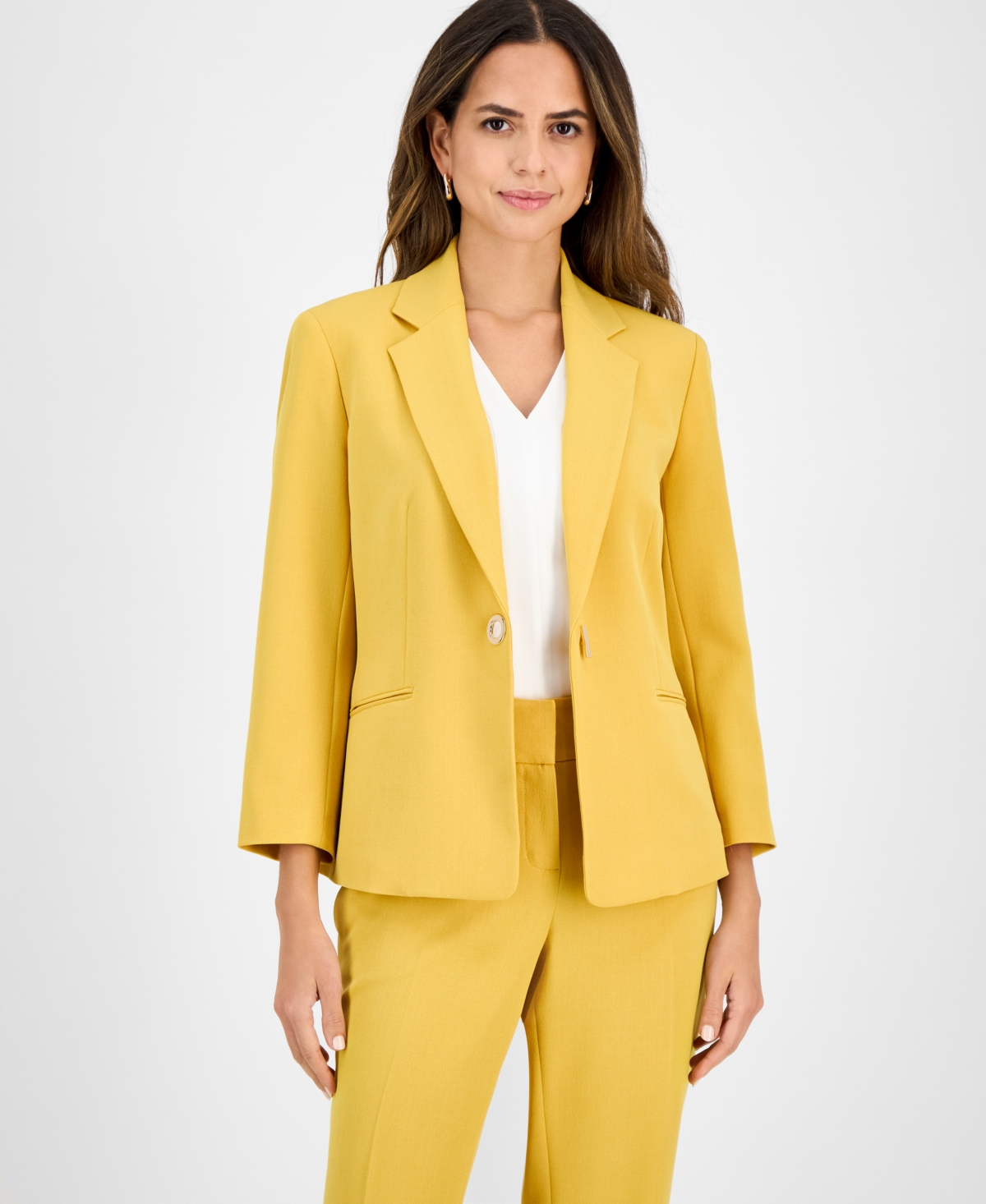 Kasper Women's Toggle Jacket, Regular & Petite In Butterscotch