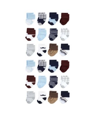 Little Treasure Baby Boys Treasure Bulk Pack of 24 Soft Terry Knit Footwear - Dapper dude 34$