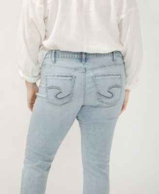 Plus Size Girlfriend Mid Rise Skinny Leg Jeans