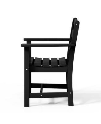 Outdoor HDPE Patio Classic Dining Arm Chair