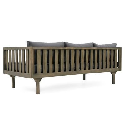 Streamdale Acacia Wood Daybed Durable, Water-Resistant, Classic Slat Paneling Design