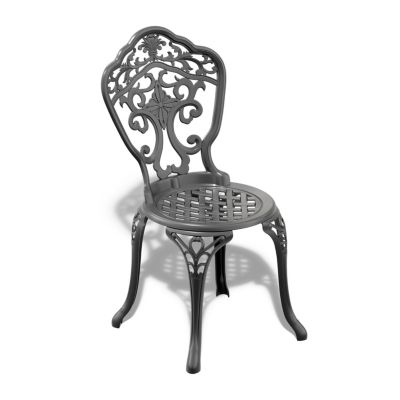 Streamdale 5-Piece Set Of All-Weather Cast Aluminum Dining Furniture Set With Black Frame