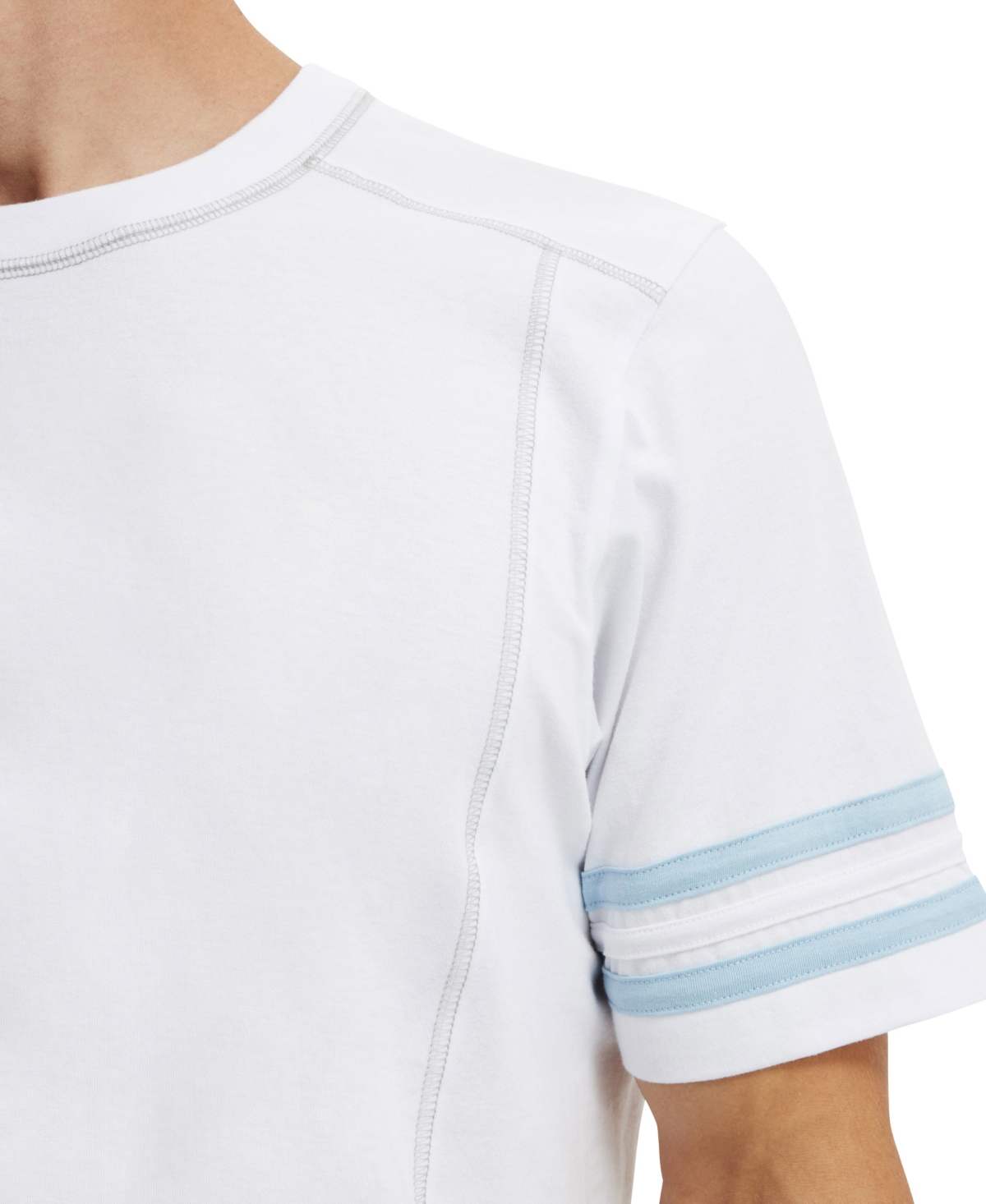 Shop Cotton On Men's Cropped Fit Panel T-shirt In White
