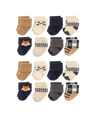Baby Boys Hudson Gentle Cotton-Blend Newborn & Terry Footwear