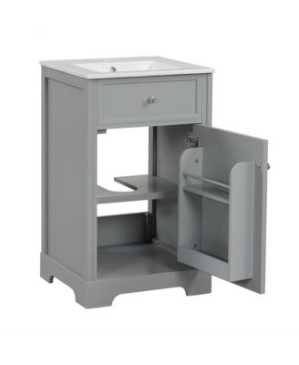  20" Bathroom Vanity with Sink, Bathroom Cabinet with Soft Closing Door, Storage Rack