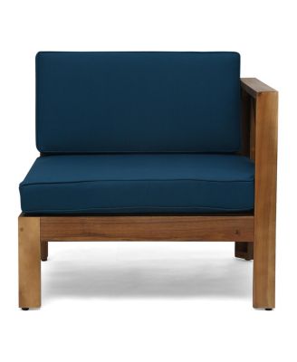 Streamdale Exotic Acacia Wood Sectional Sofa Set with Water-Resistant Cushions for Outdoor Comfort