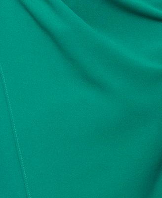 Women's Petite One-Shoulder Ruched Gown