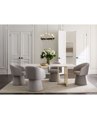 Emila 5-Pc. Fabric Rectangular Table and Korder Chairs Dining Set, Created for Macy's