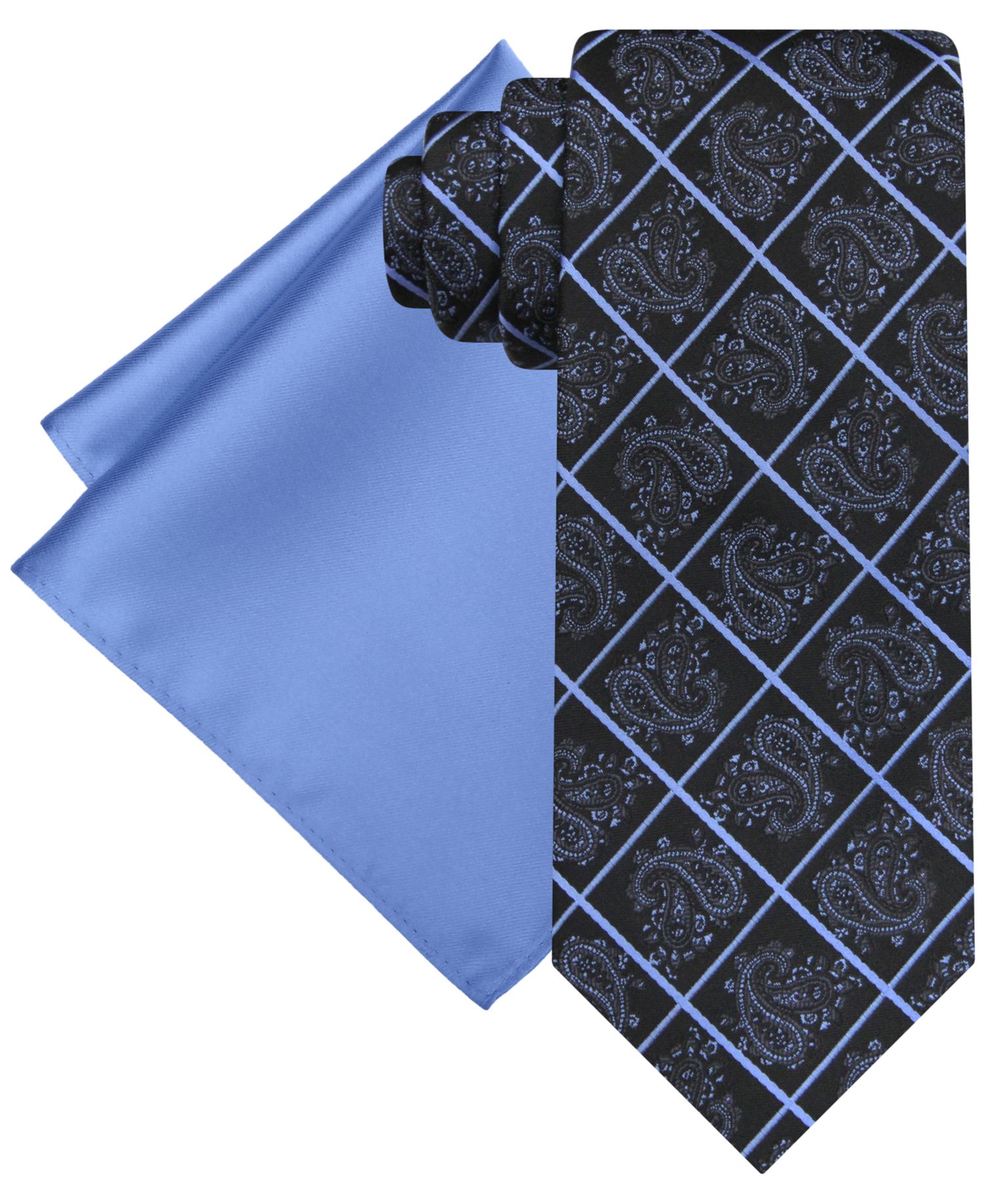 Men's Paisley Square Tie & Pocket Square Set