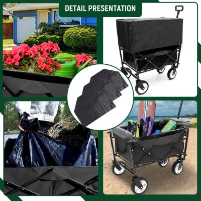 Streamdale Multi-Use Collapsible Wagon with Liners, for Beach, Camping, and Groceries