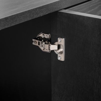 Retro Sideboard with Adjustable Shelves & Metal Accents