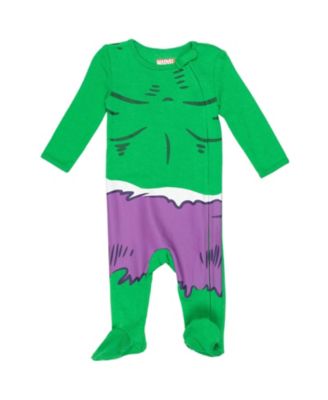 Avengers Baby Boys 3 Pack Zip Up Sleep N' Play Coveralls