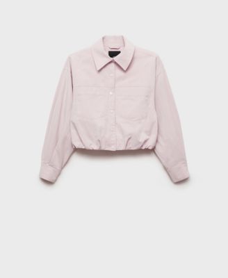 Women's Gathered Denim Jacket