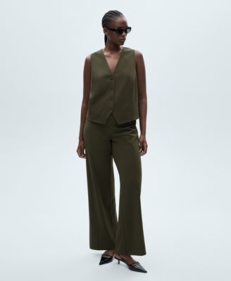 Women's Buttoned Suit Waistcoat