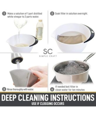 Reusable Pour Over Coffee Filter - Stainless Steel Fine Mesh Coffee Filter (Filter #1)