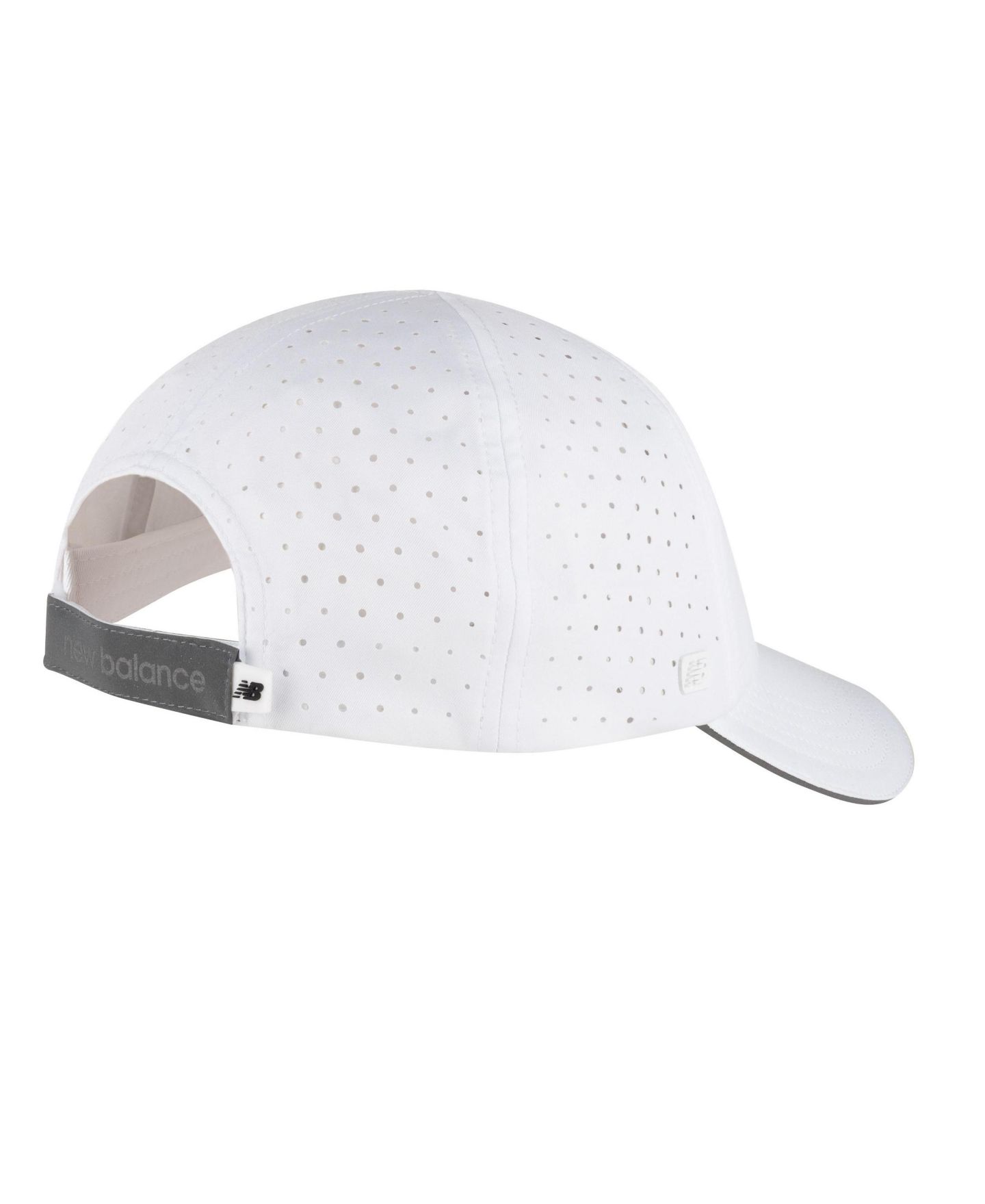 Мужской головной убор New Balance Flying Logo 6-Panel Pro Run Hat, цвет: Белый — фото 2