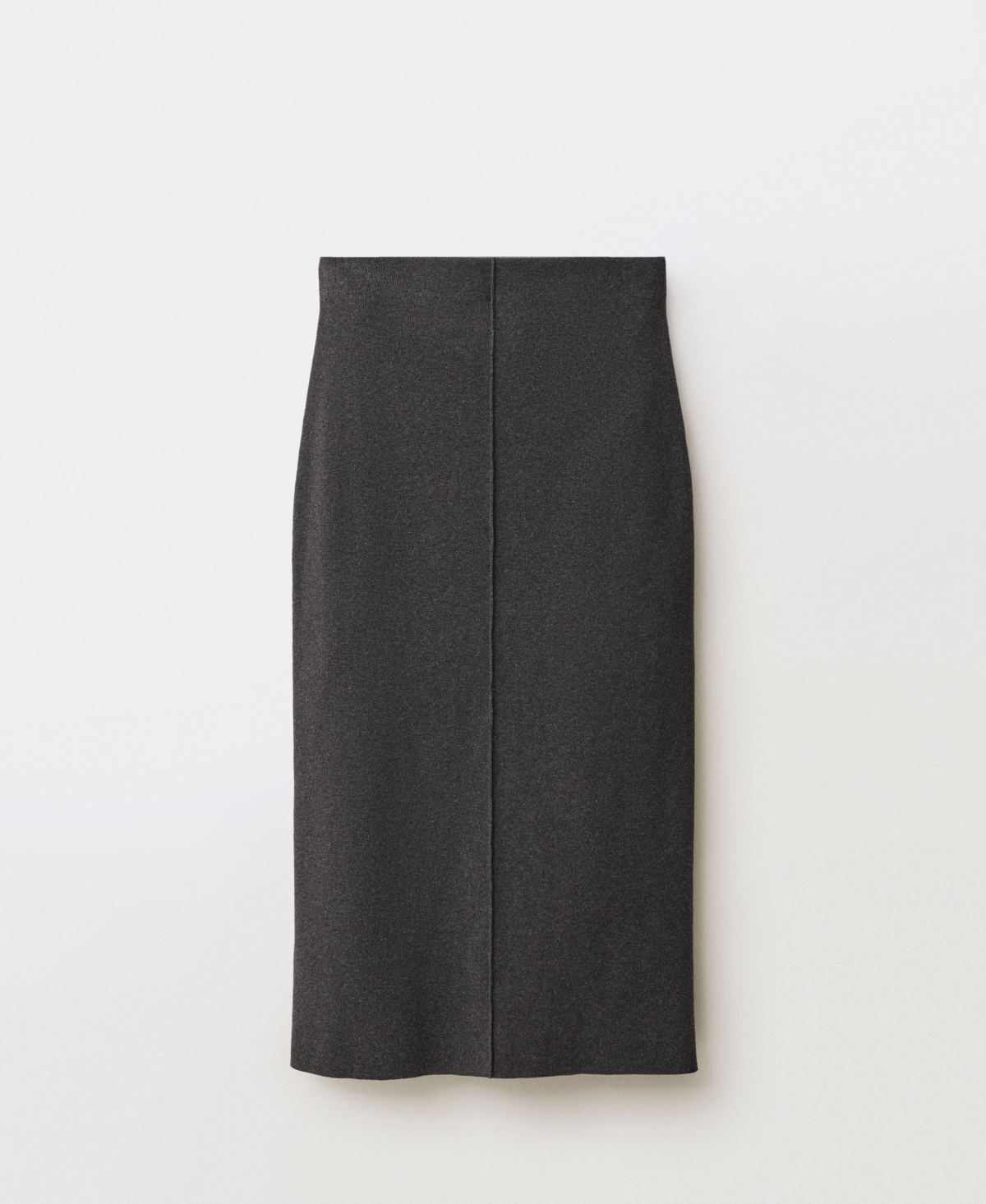 Mango Women's Wool-blend Midi-skirt In Charcoal