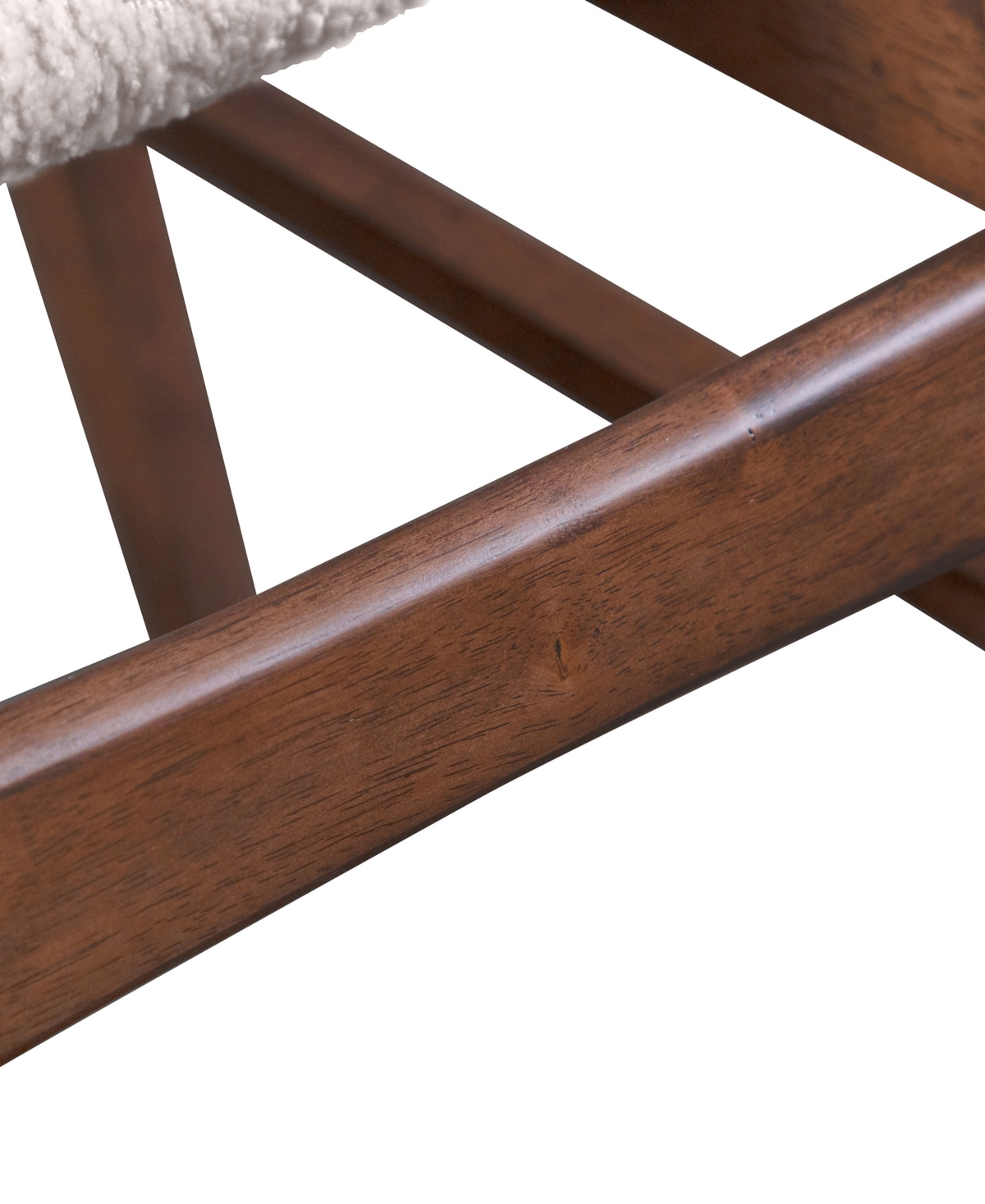 Furniture Of America 2-pc. Sandy Cove Boucle Fabric Padded Dining Chair Set In Walnut