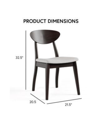 2-Pc. Irma Solid Wood Dining Chair Set 
