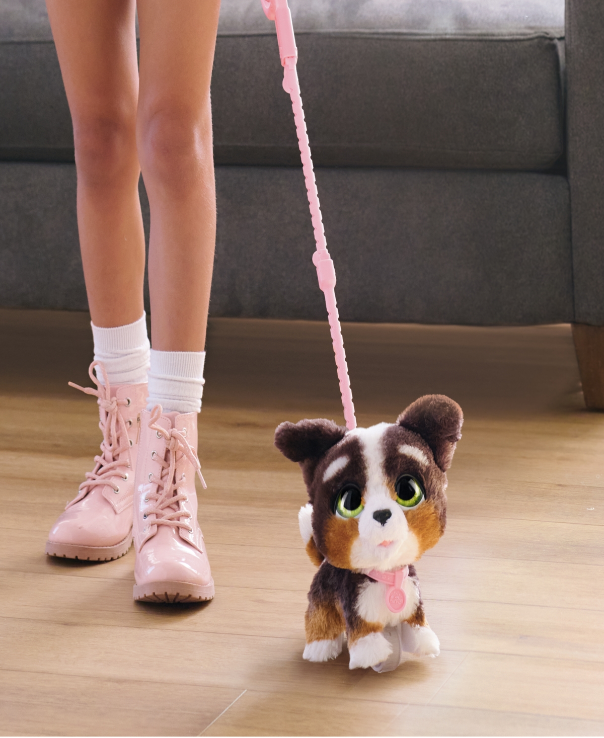 Furreal Walk-a-lots Bernedoodle Interactive Toy In Multicolor