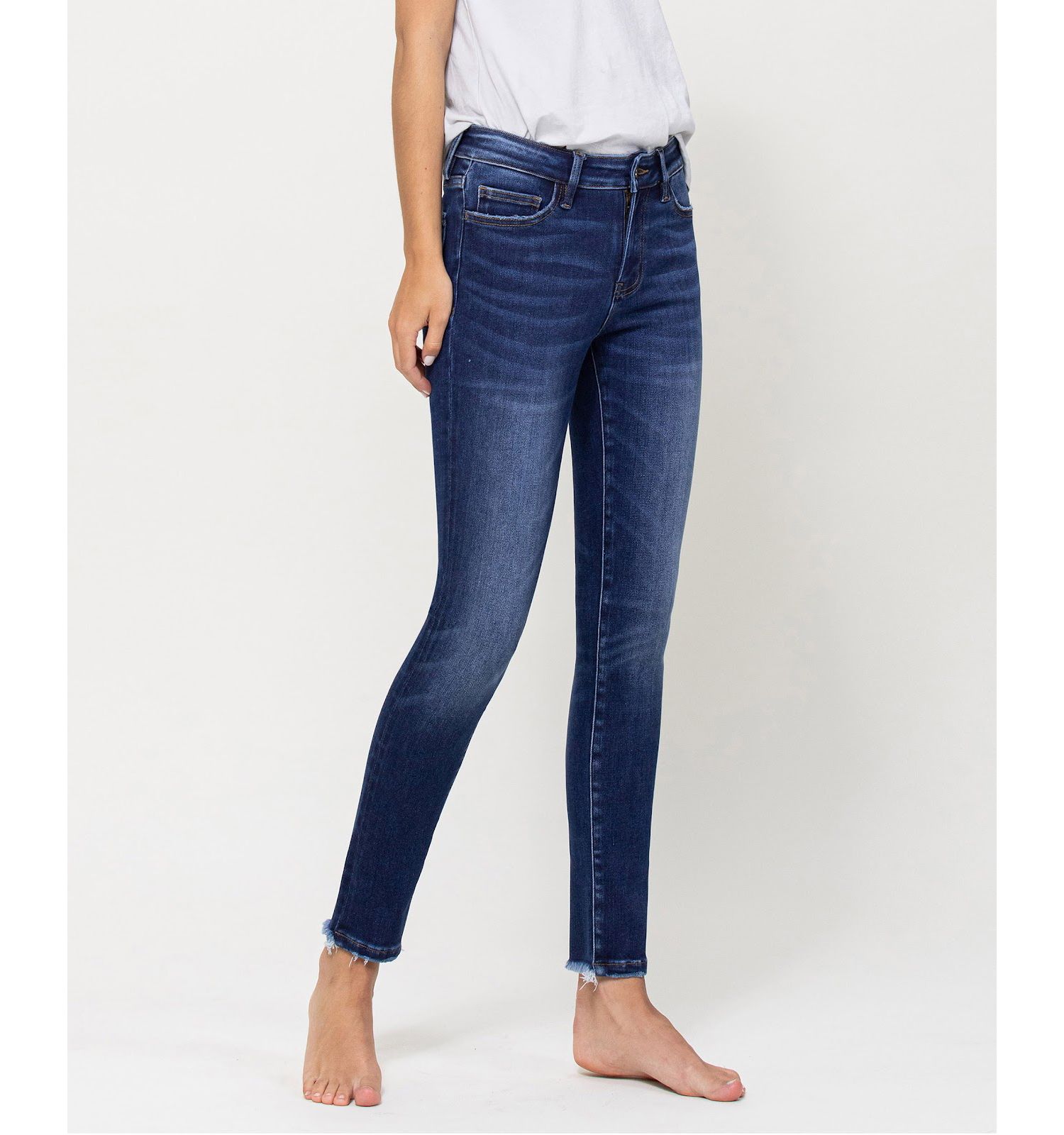 Women's Mid Rise Ankle Skinny Jeans