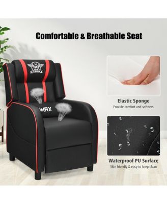 Massage Racing Gaming Single Recliner Chair