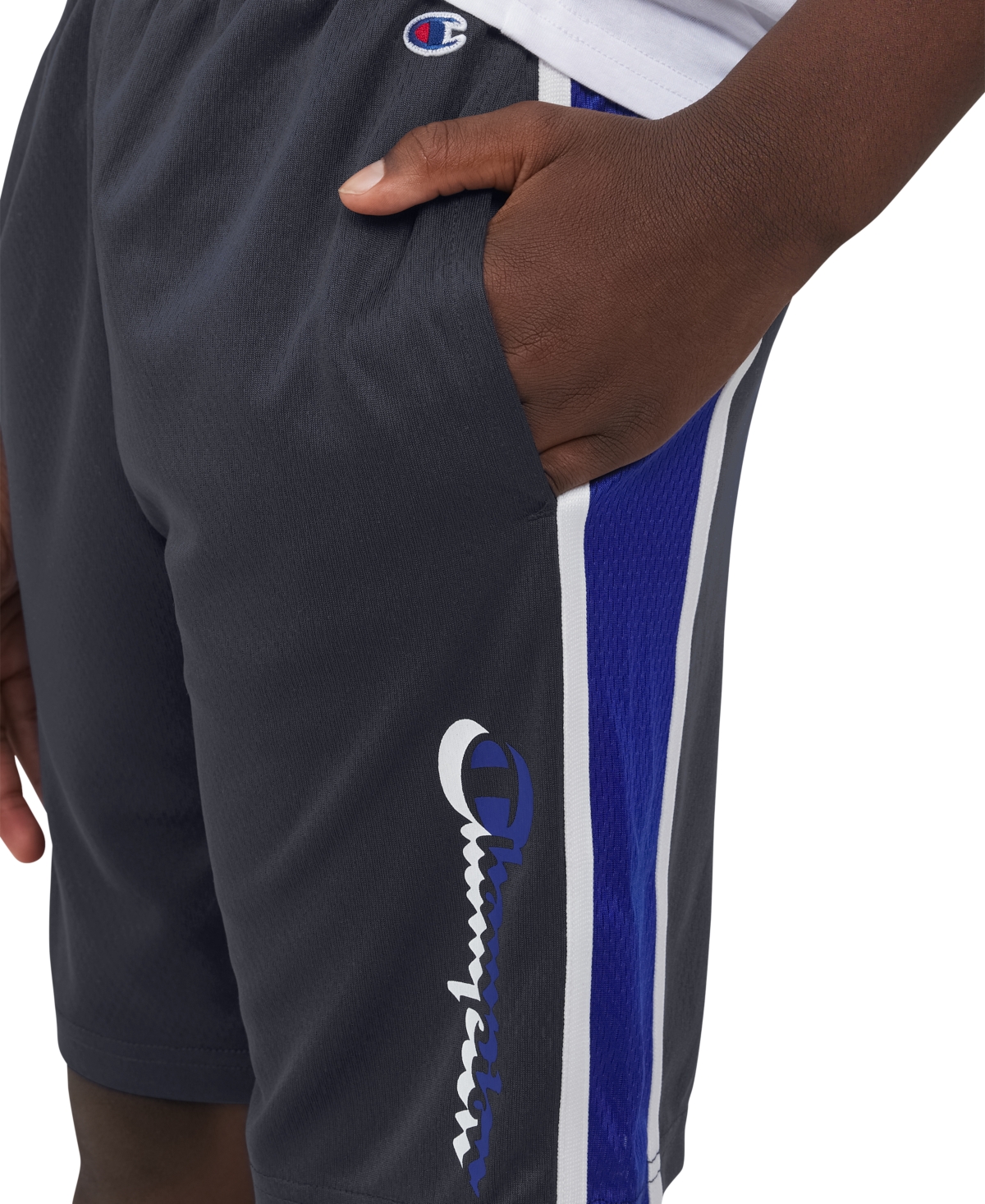 Champion Big Boys Mesh Shorts In Navy