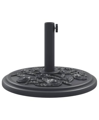 Parasol Base Black Polyethene and concrete Medium Parasol Base