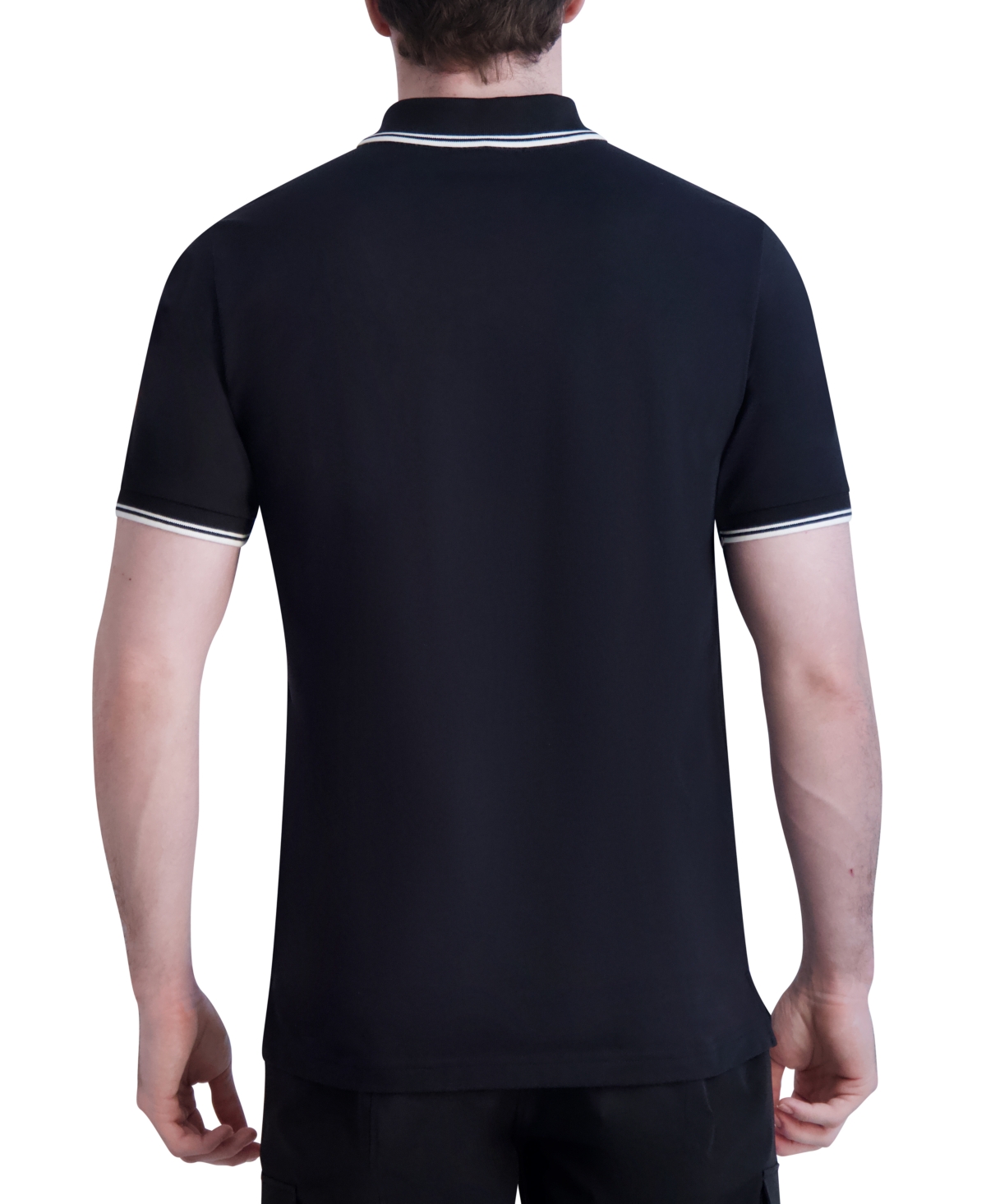 Karl Lagerfeld Men's Karl Caricature Polo Shirt In Black
