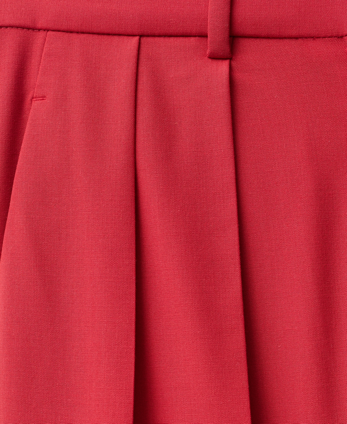 Shop Mango Women's Wide Leg Wool Blend Suit Trousers In Red