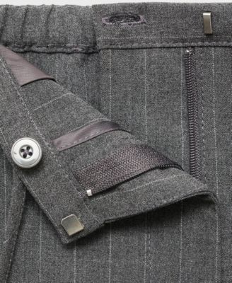 Women's Chalk-Stripe Straight Trousers