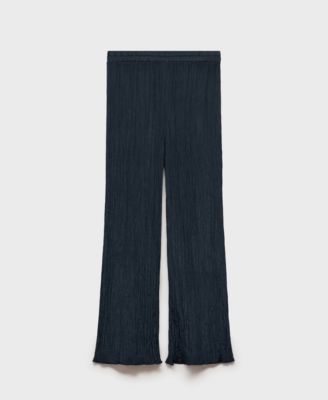 Women's Pleated Straight Trousers