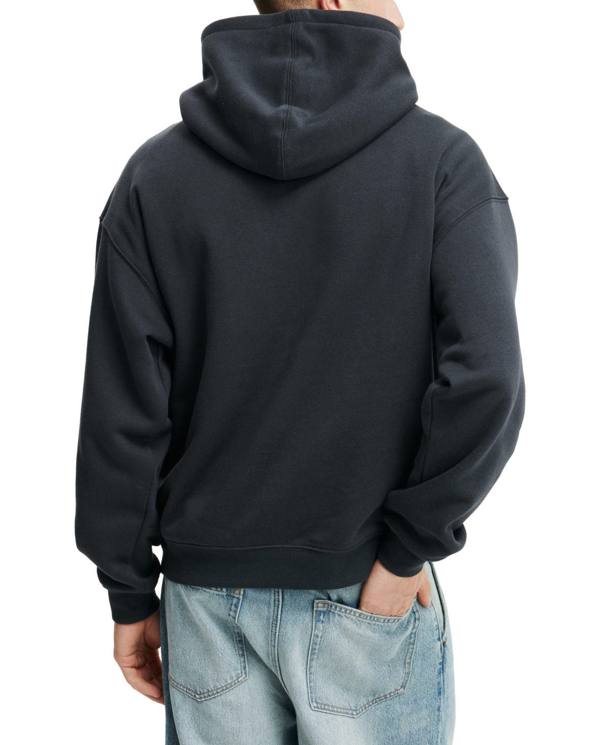 Shop Cotton On Men's Michelin Box Fit Hoodie In Washed Black,michelin Cyclist