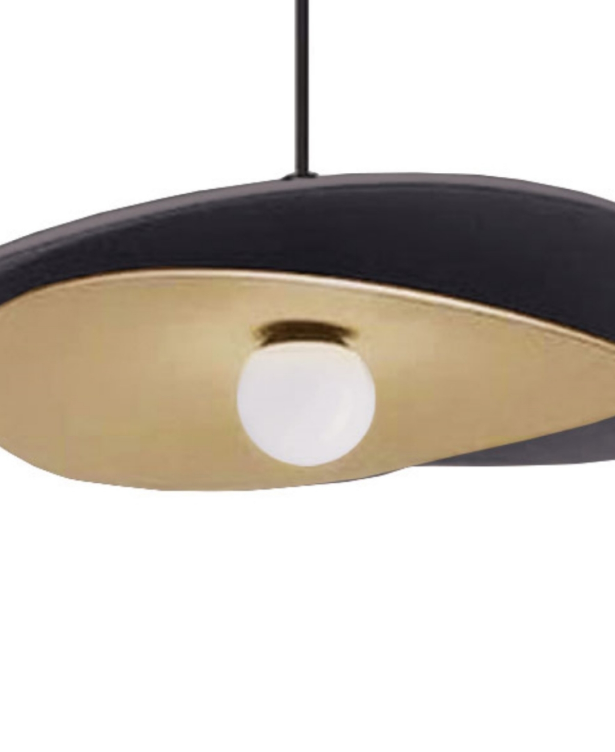 Dainolite 20" Metal Paven Led Pendant In Matte Black