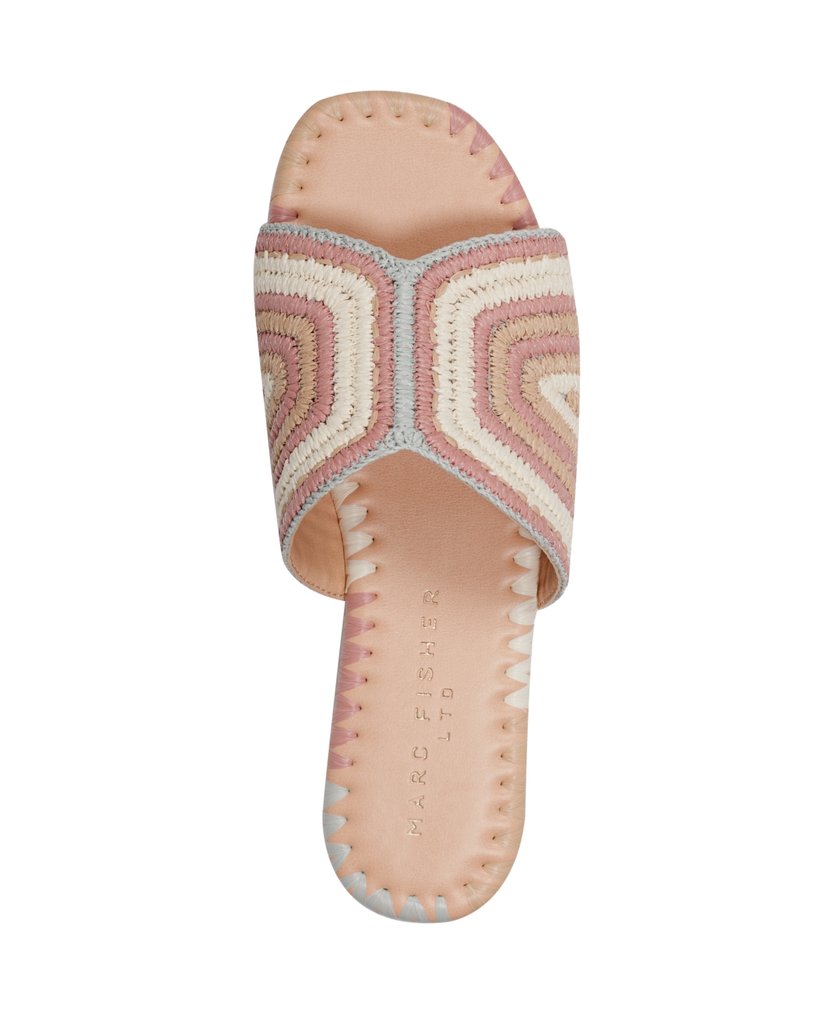 Marc Fisher Ltd Nottie Slide Sandal In Cream Multi