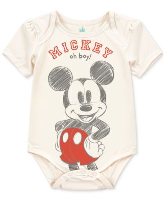 Baby Boys Mickey Mouse Bodysuits, Romper & Pants, 5 Piece Set