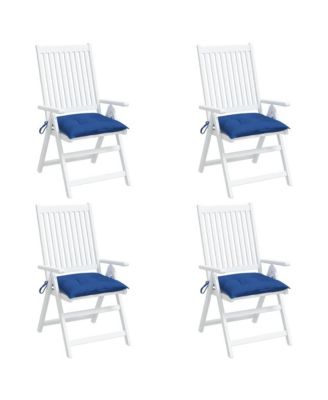 Chair Cushions 4 pcs Blue 15.7"x15.7"x2.8" Oxford Fabric