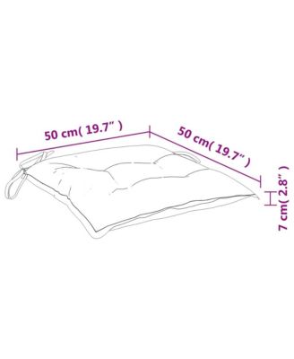 6 pcs 19.7"x19.7"x2.8" Oxford Fabric Pallet Cushions