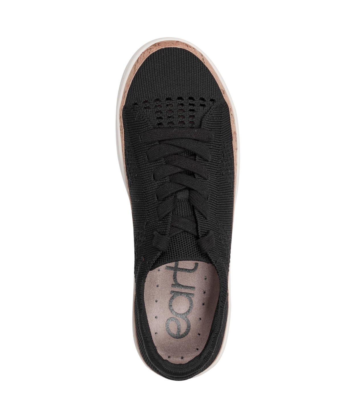 EARTH WOMEN'S KNIGHT KNIT LACE-UP SNEAKERS 
