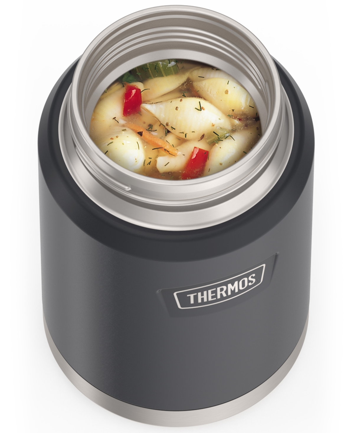 Thermos Icon Series 24 Oz. Food Jar With Spoon In Granite Gray