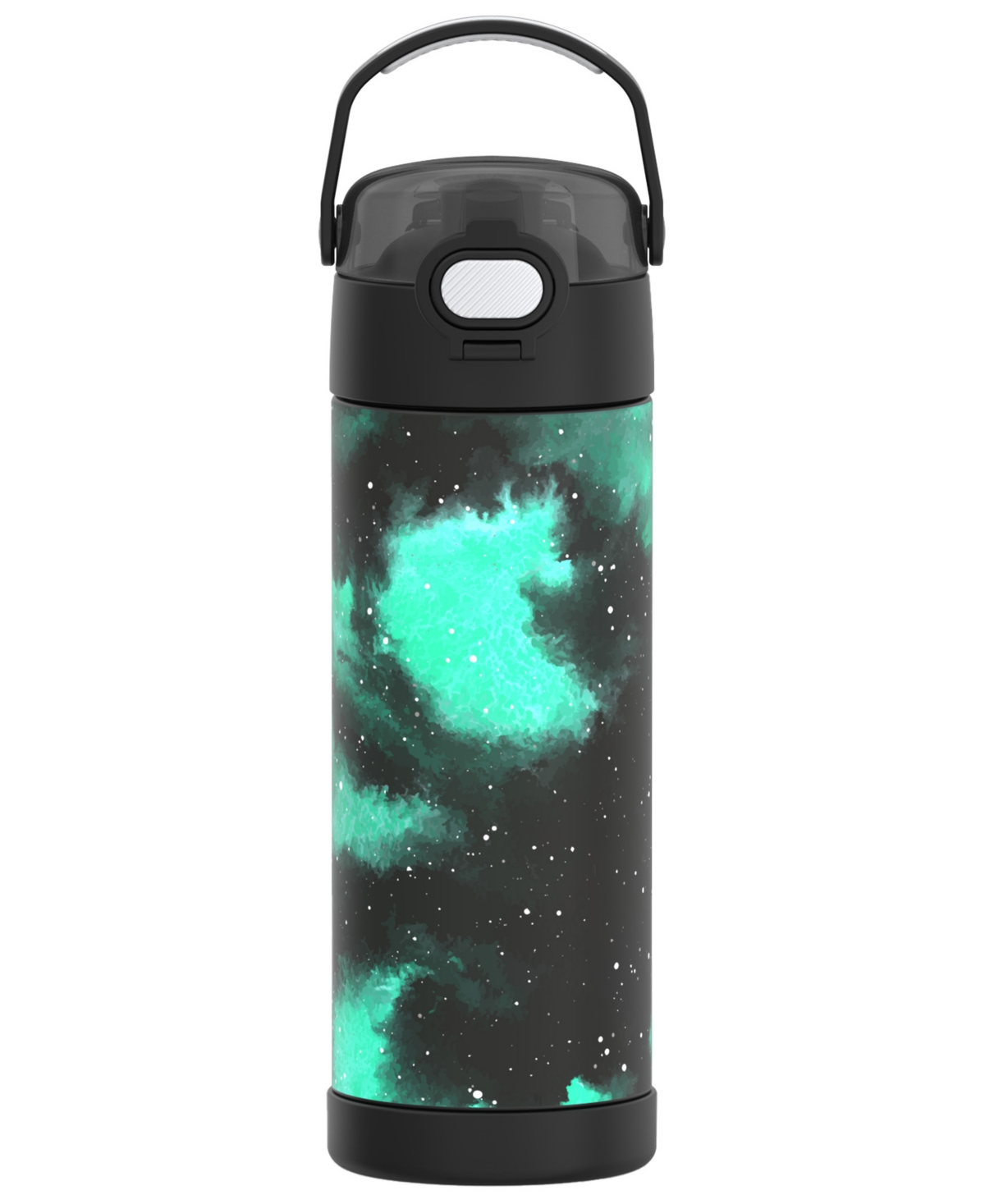 Thermos Funtainer 16 Oz. Water Bottle With Locking Lid In Galaxy Green