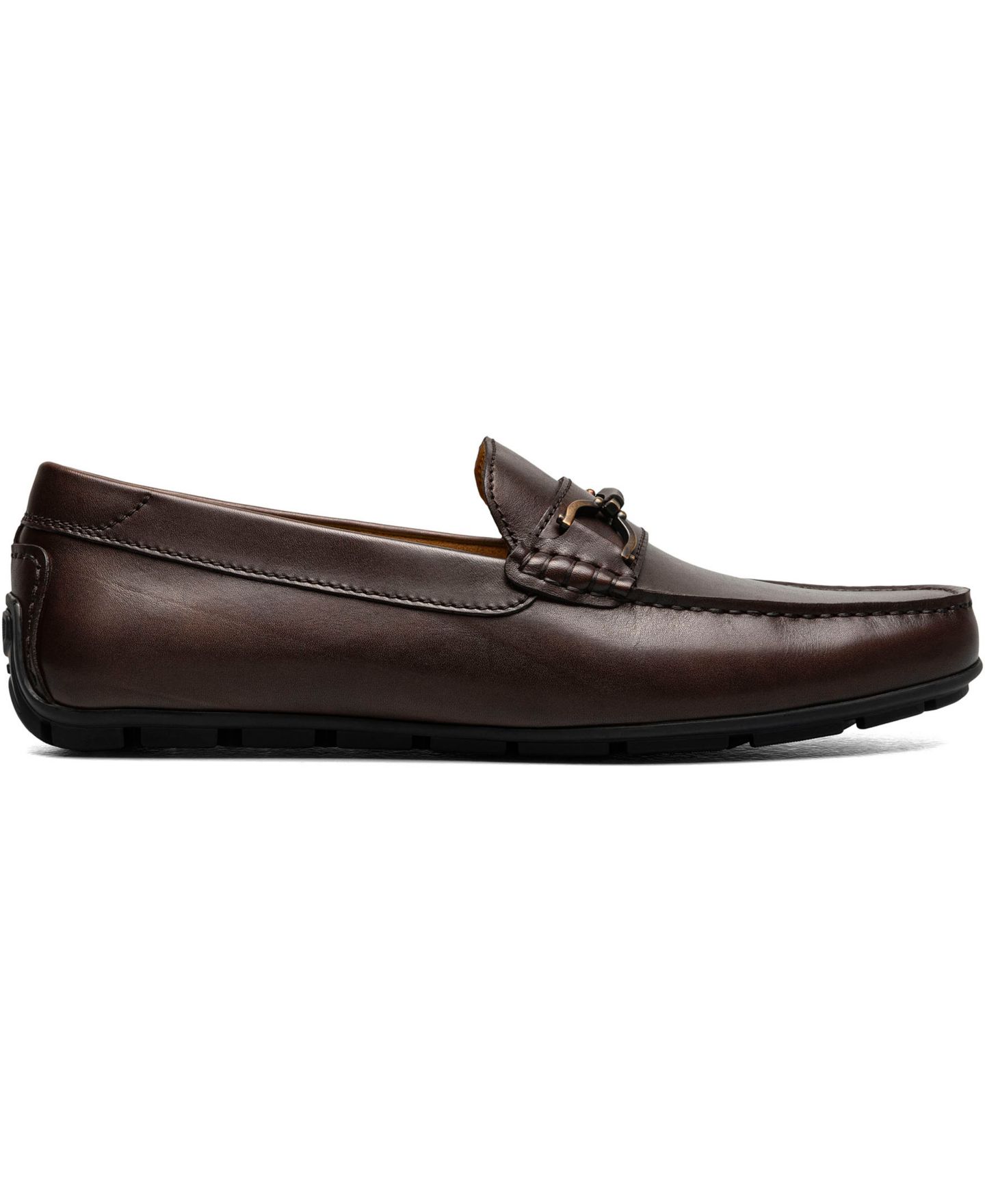 Мужские туфли Florsheim Motor Moc Toe Bit Driving Loafer, цвет: Чёрный — фото 16