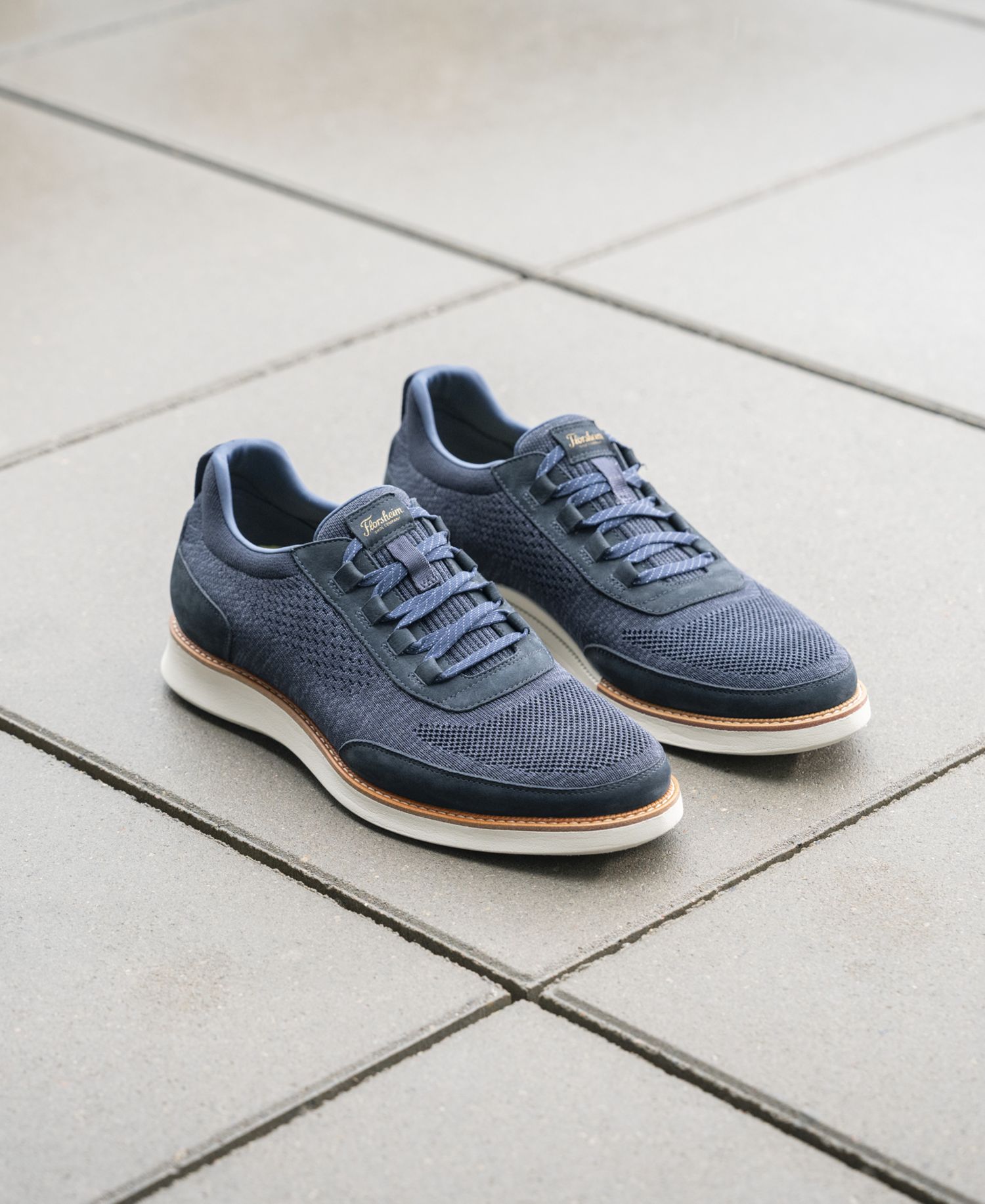Men's Launch Knit Elastic Lace Slip On Sneaker