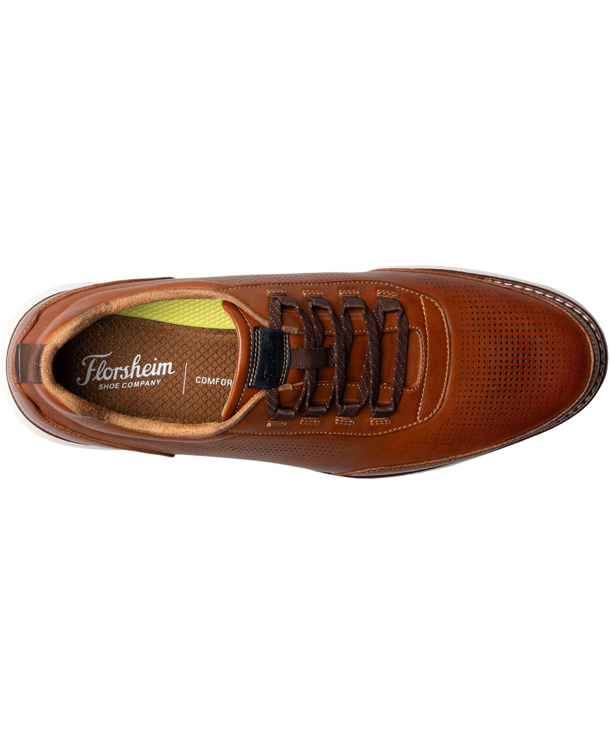 Florsheim Men's Launch Elastic Lace Slip On Sneaker In Cognac Multi