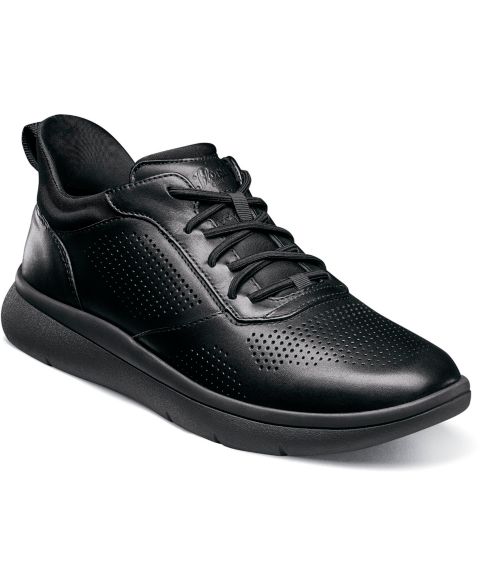 Мужские кроссовки Florsheim Fleet Perf Toe Elastic Lace, цвет: Чёрный