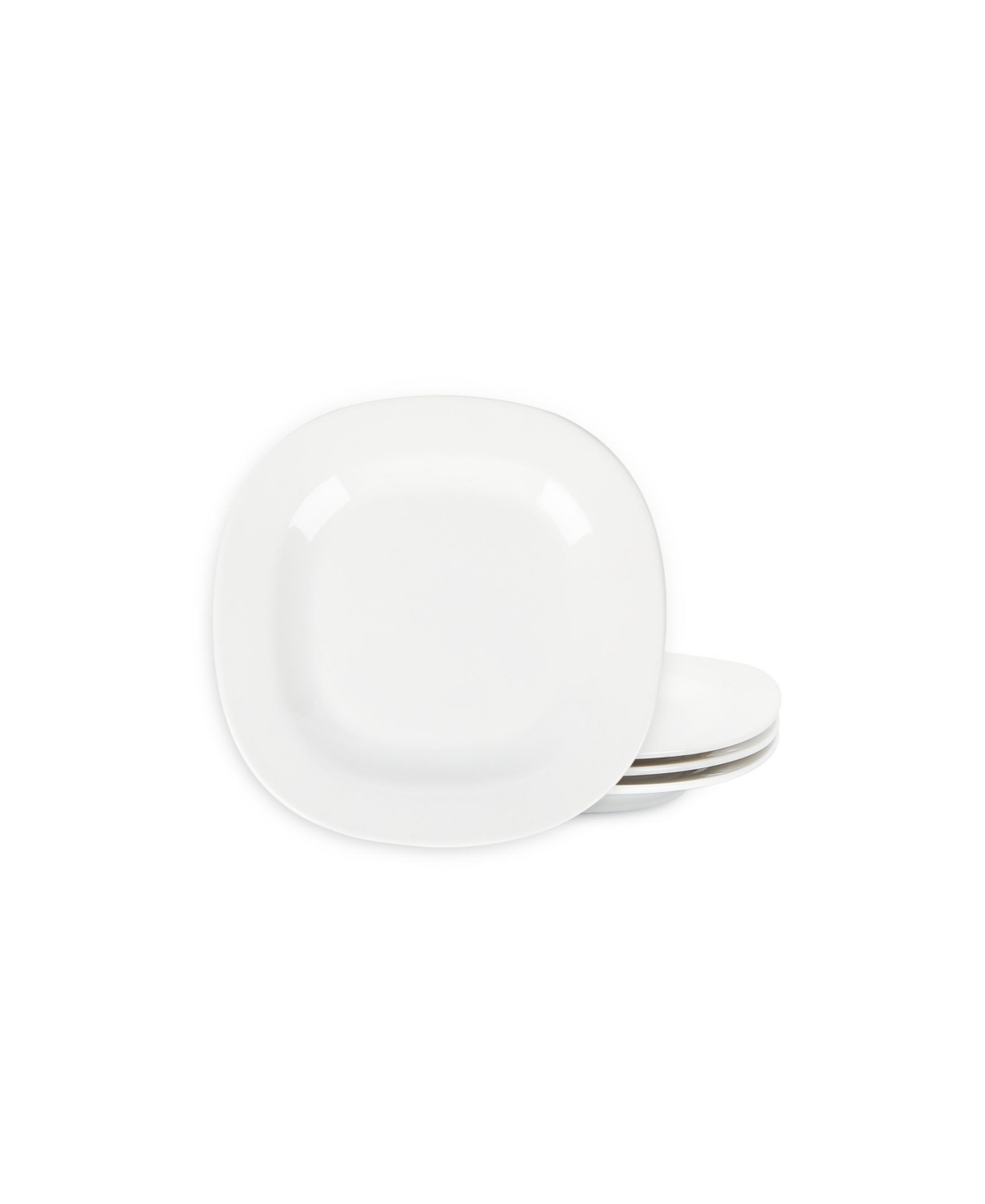 Quadro Salad Plates, Set of 4 - White