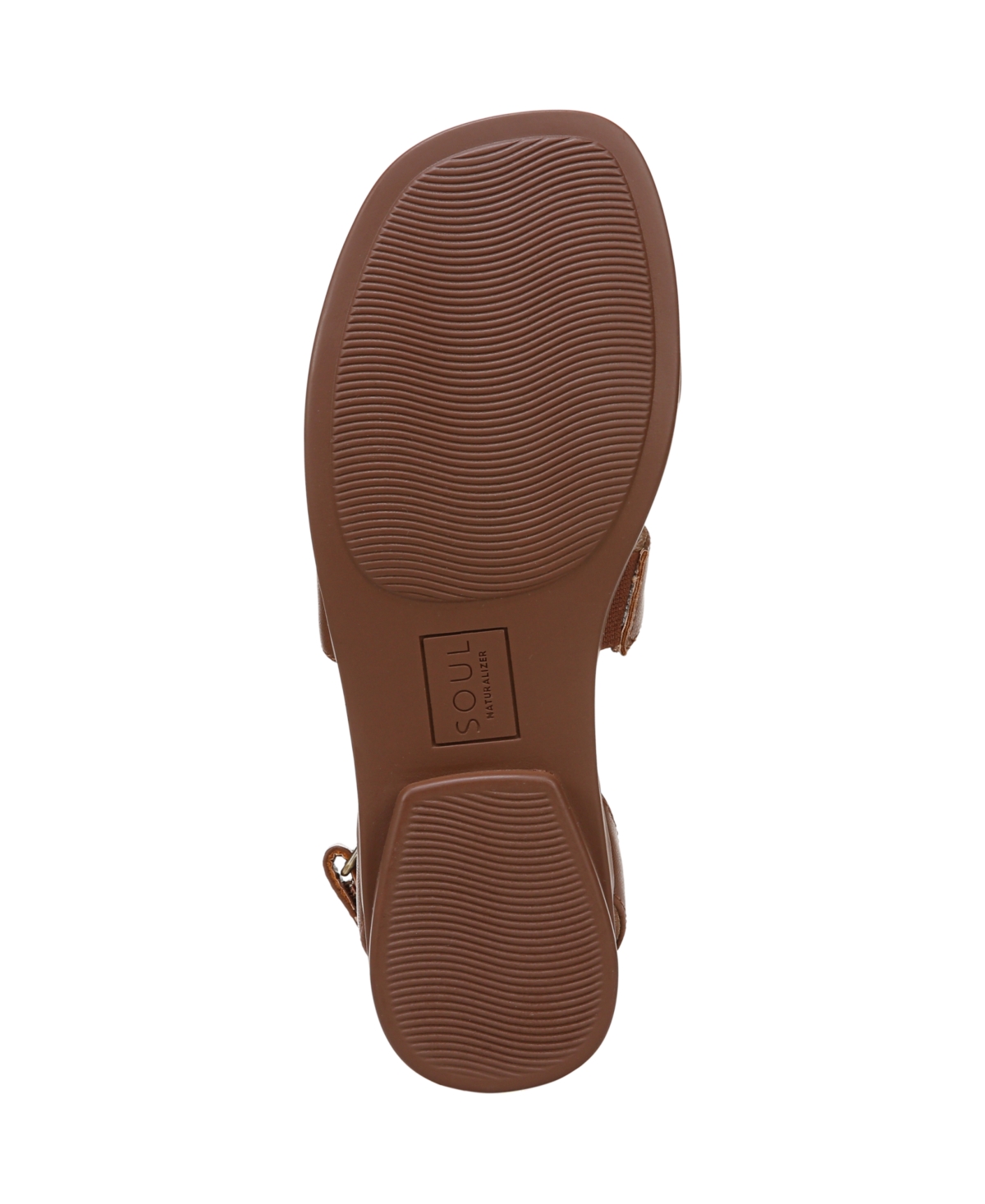 Shop Soul Naturalizer Women's Fiesta Ankle Strap Footbed Flat Sandals In Brown Faux Leather
